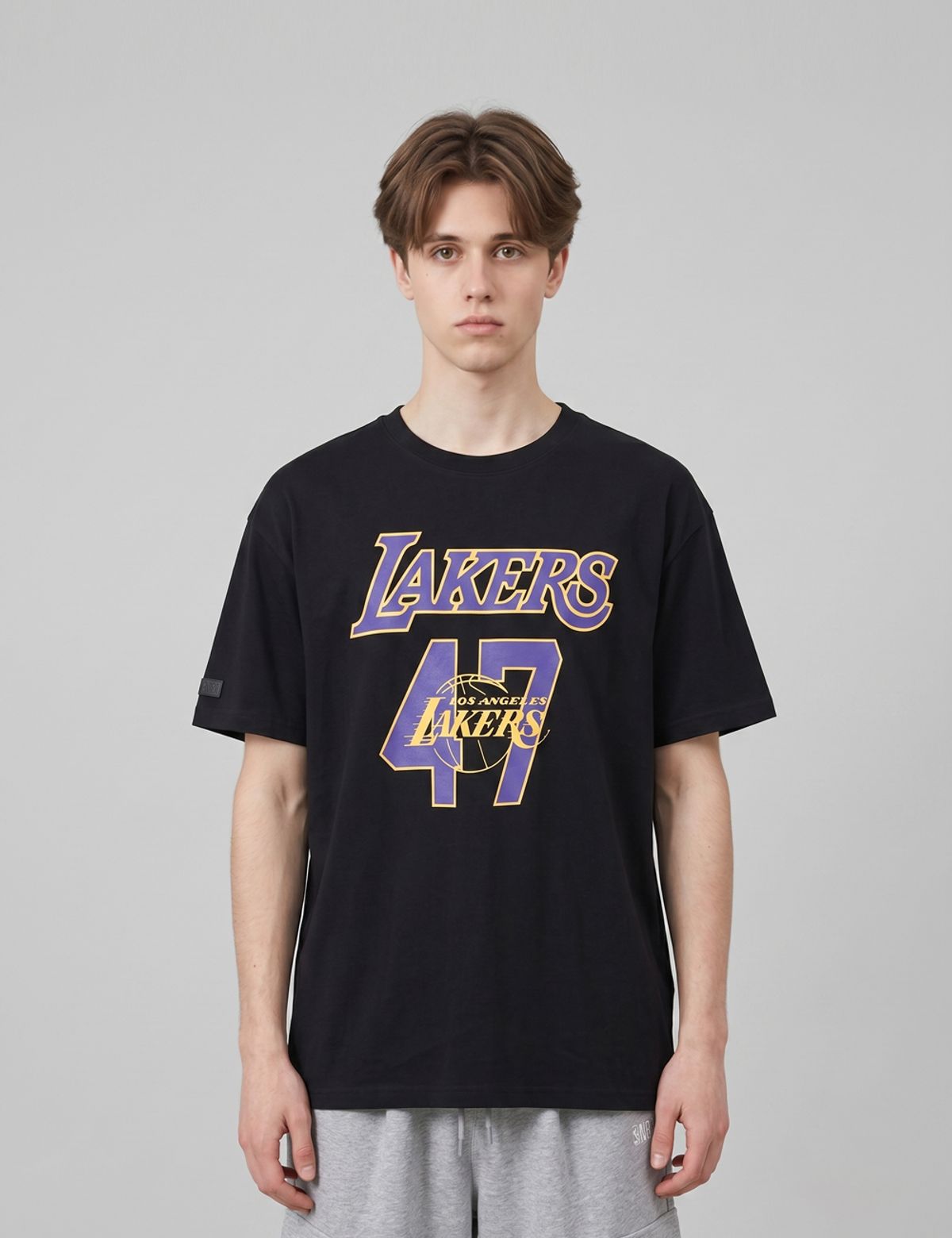 엔비에이(NBA) 팀 넘버링 반팔 티셔츠 블랙