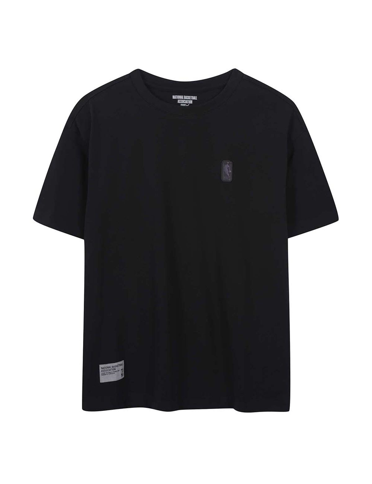 엔비에이(NBA) ESSENTIAL 베이직 스몰로고 고중량 반팔 티셔츠 블랙