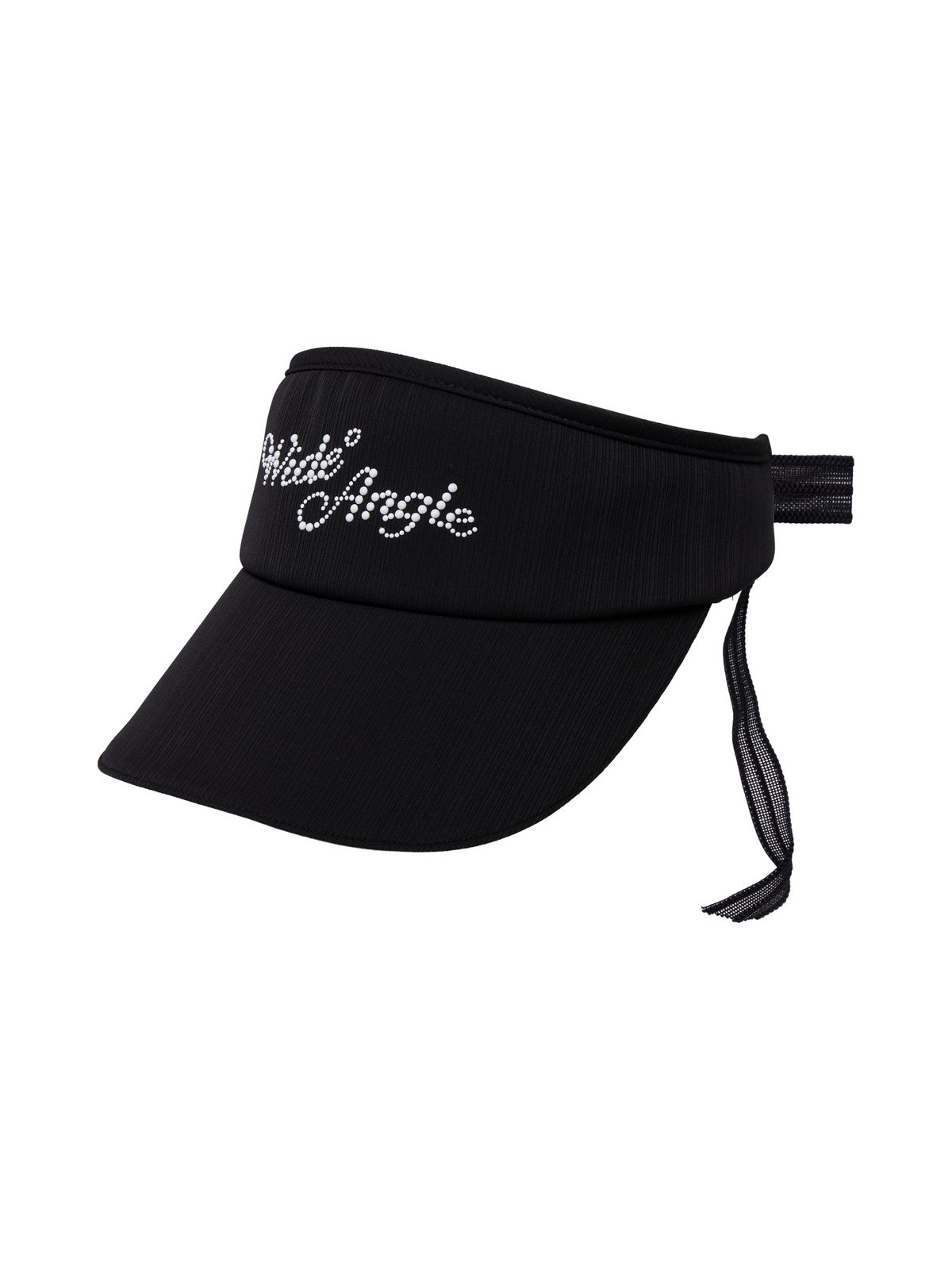 와이드앵글(WIDEANGLE) CO 글림 리본 바이저_Black