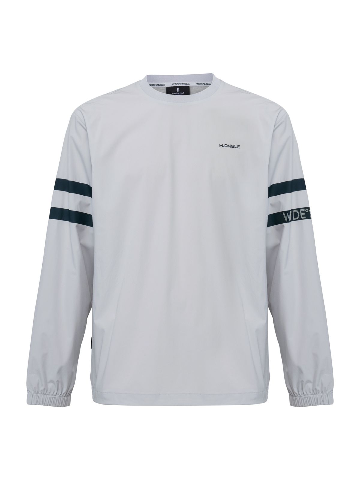 와이드앵글(WIDEANGLE) CO 루즈핏 우븐 라운드 풀오버 M_Ice Grey