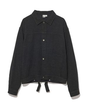 빈티지 슬럽 트러커 자켓 블랙