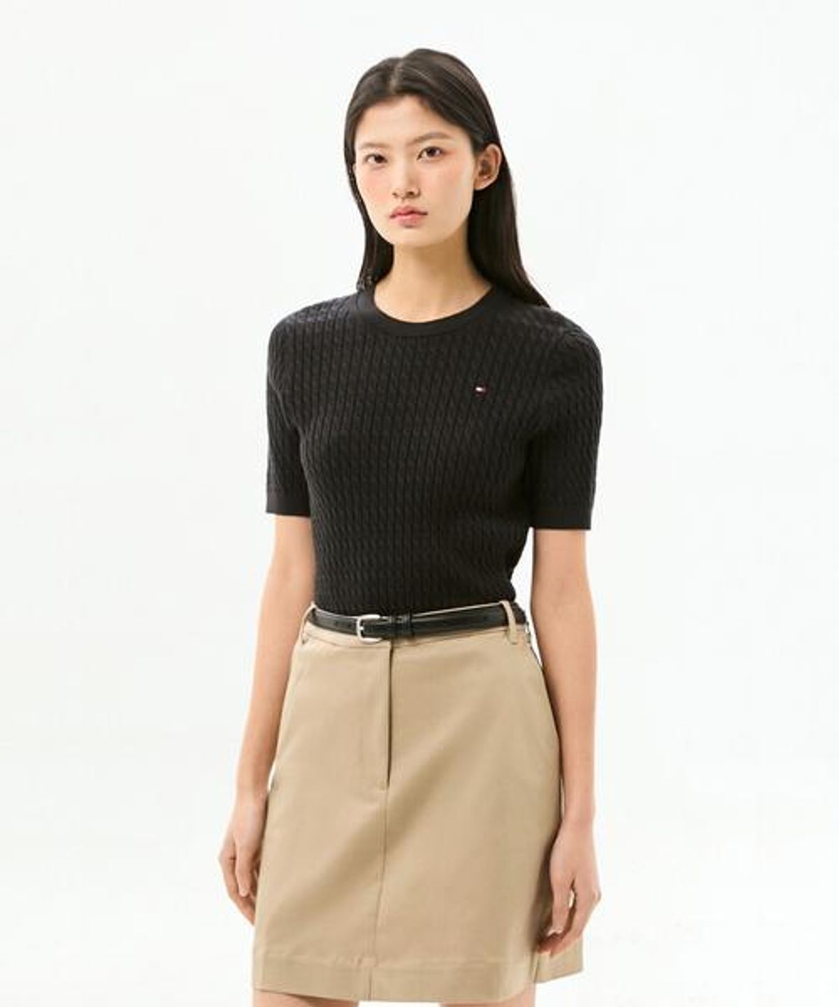 타미힐피거(TOMMY HILFIGER) 미니 케이블 크루넥 스웨터 (T22G1KTO060WT2BDS)