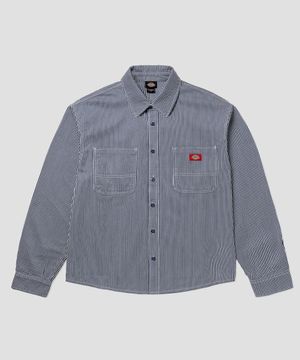 릴렉스드 히코리 워크 셔츠 Retro Indigo