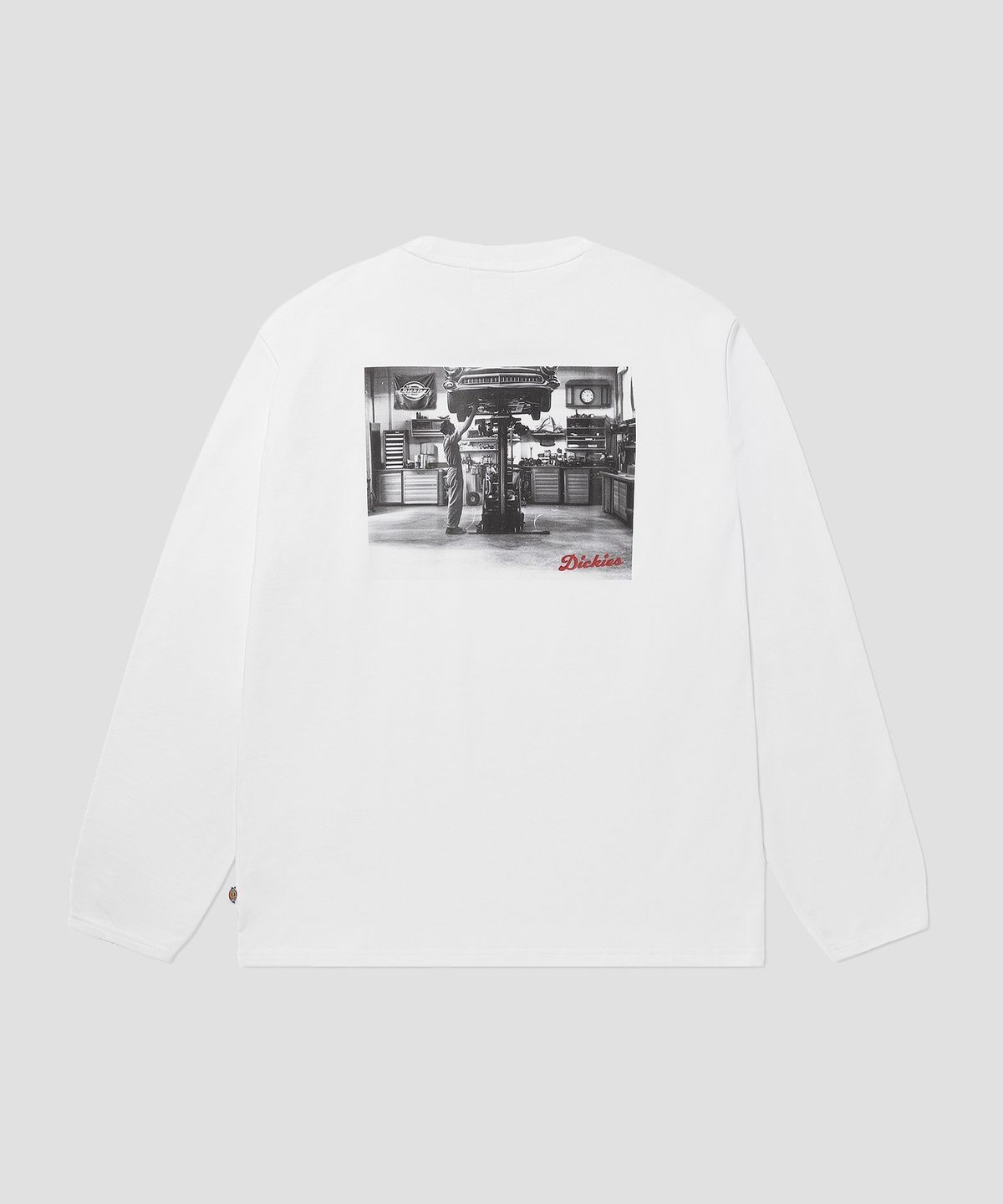 디키즈(DICKIES) 개러지 서비스 롱슬리브 White