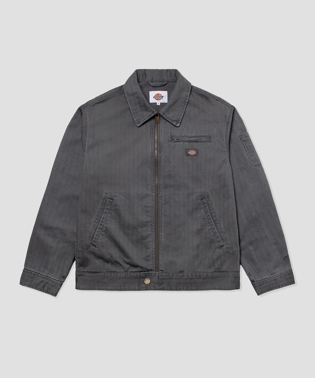 디키즈(DICKIES) 피그먼트 헤링본 재킷 Slate