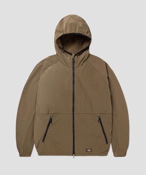 카도 립스탑 패커블 윈드브레이커 Brown