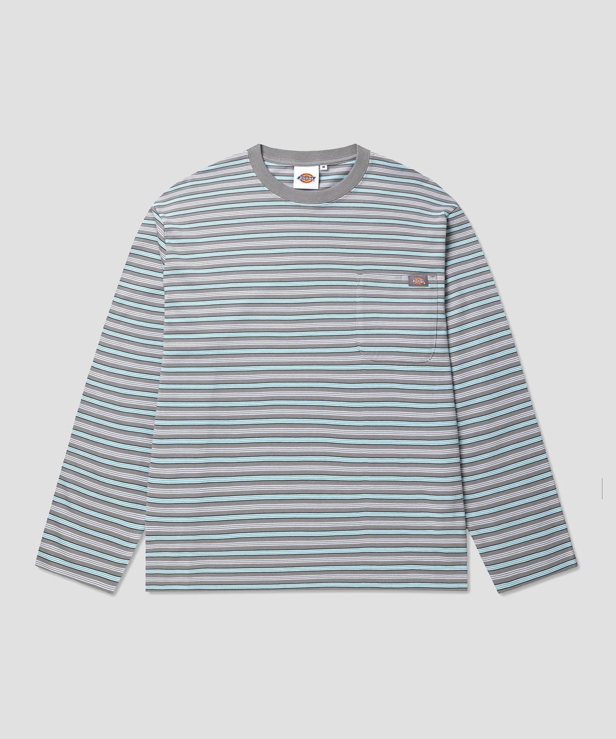 디키즈(DICKIES) 파인 스트라이프 포켓 롱슬리브 Gray