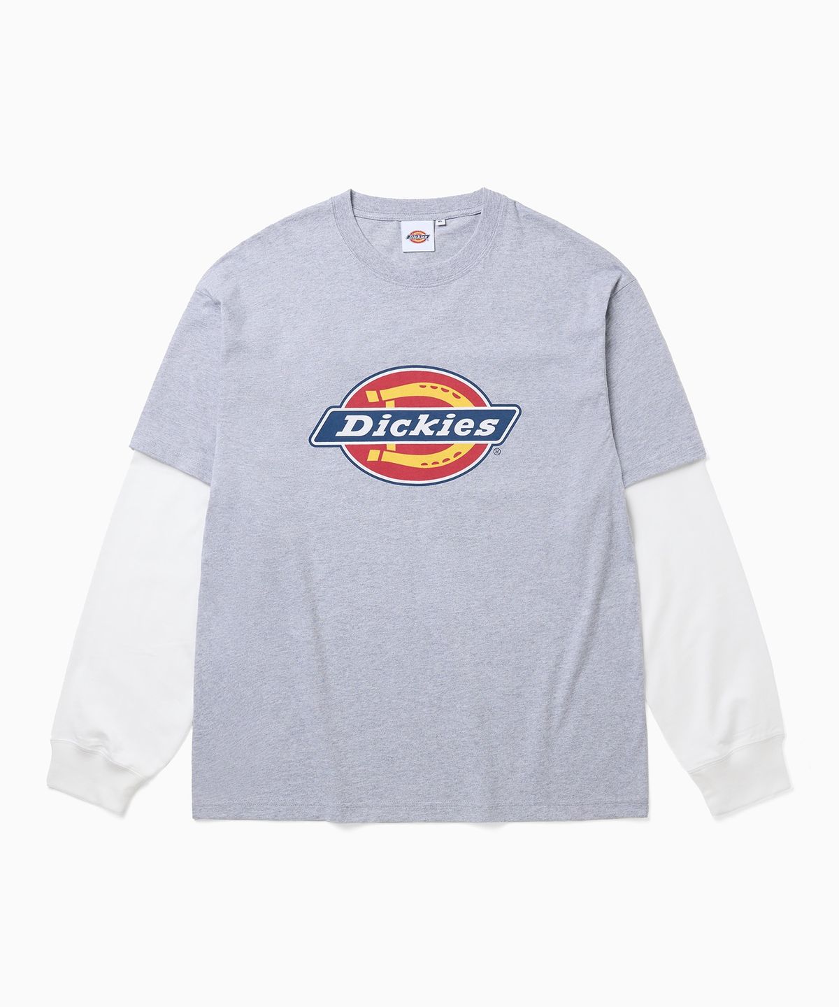 디키즈(DICKIES) 빅 트리 로고 레이어드 롱슬리브 Melange