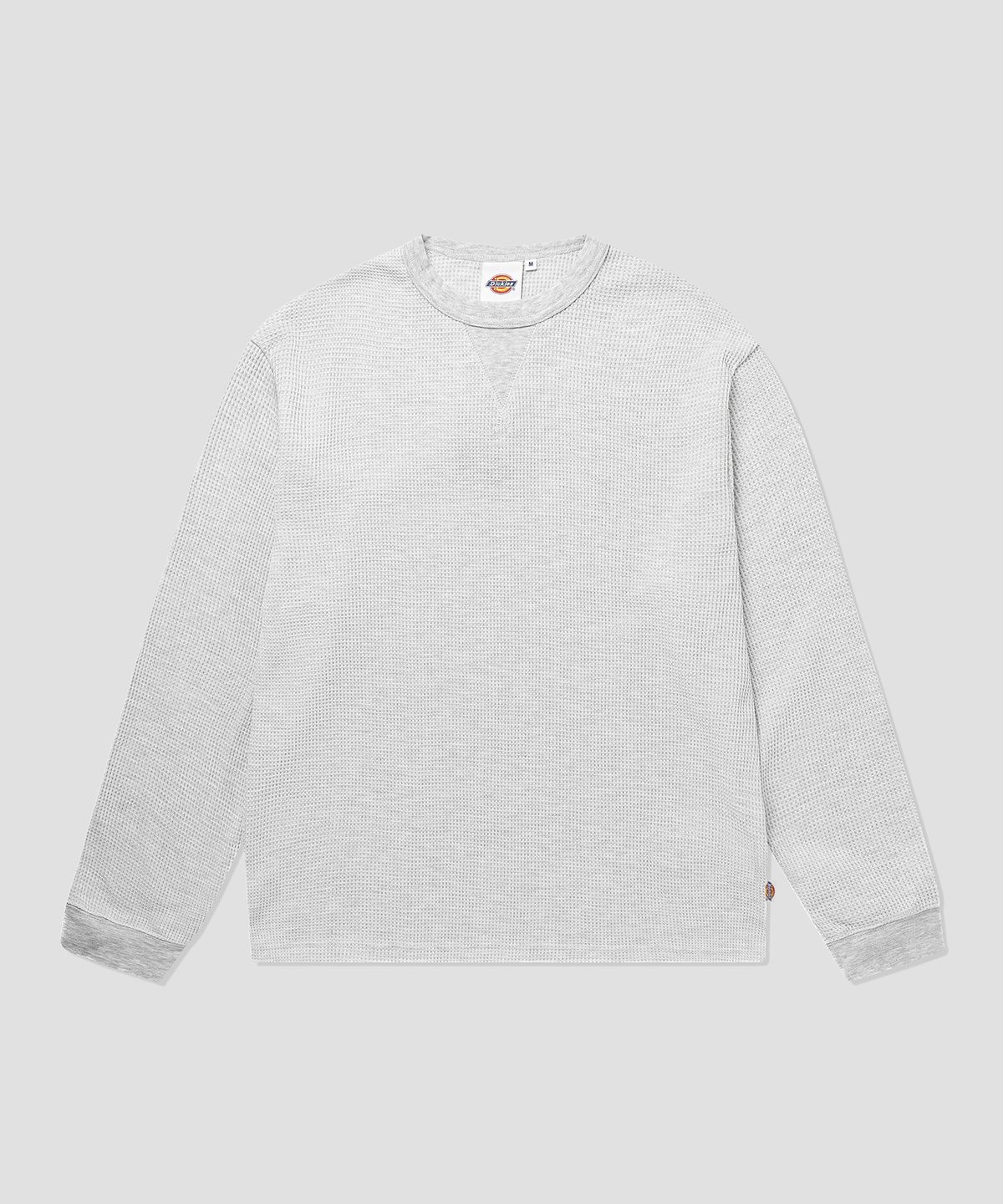 디키즈(DICKIES) 레귤러핏 와플 롱슬리브 White Melange