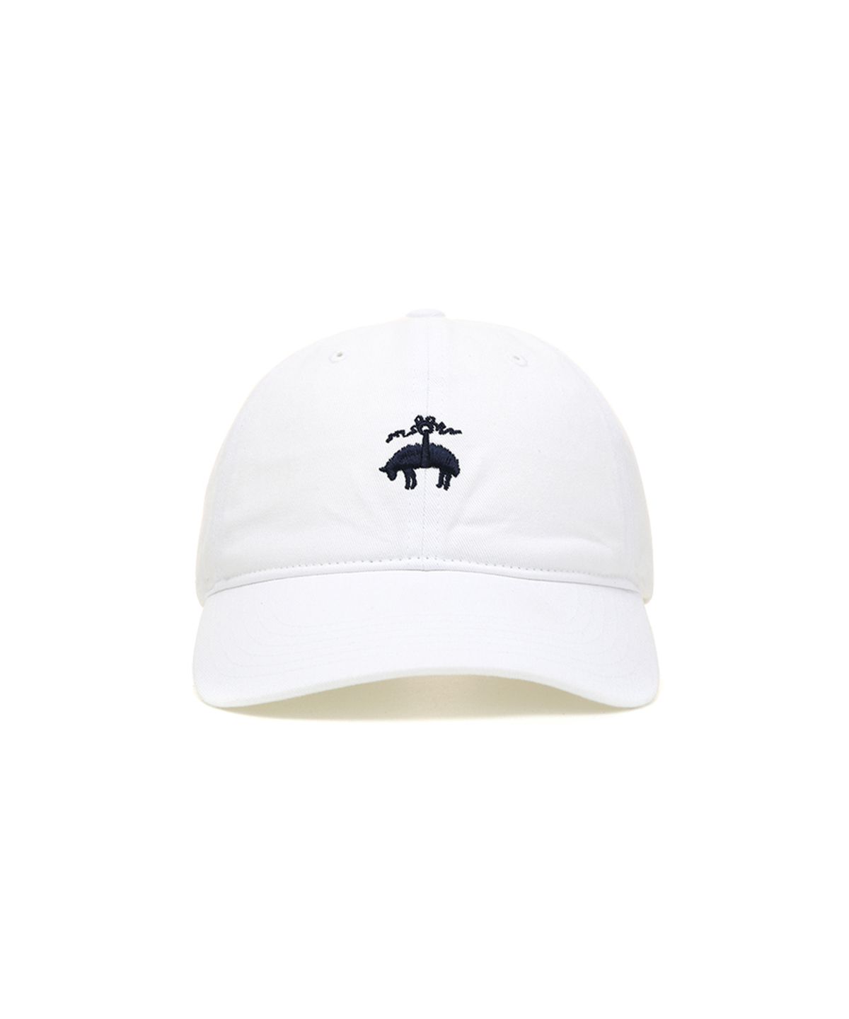 브룩스 브라더스(BROOKS BROTHERS) [남여공용] 코튼 로고 베이스볼 캡 (화이트) (BBACMM7316AES)