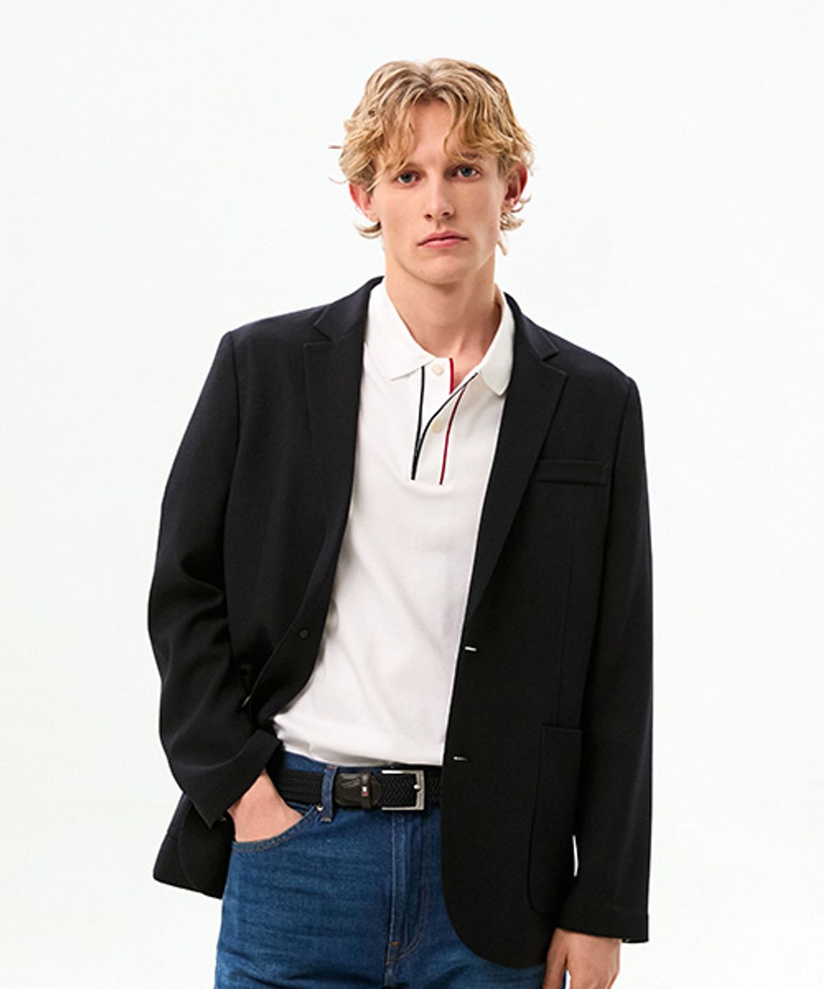 타미힐피거(TOMMY HILFIGER) 스트럭처 블레이저 (T12G0WJB730ML1DW5)