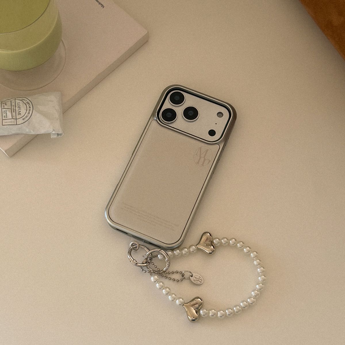 메이드모먼(MADEMOMENT) silver heart pearl 스트랩