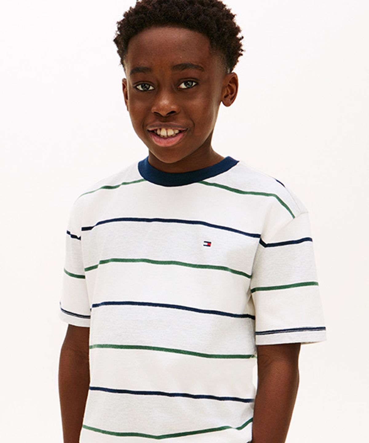 타미힐피거 키즈(TOMMY HILFIGER KIDS) 볼드 스트라이프 티셔츠
