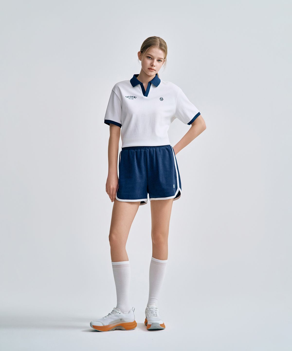 세르지오 타키니(SERGIO TACCHINI) W 더블니트 돌핀쇼츠 (Navy)