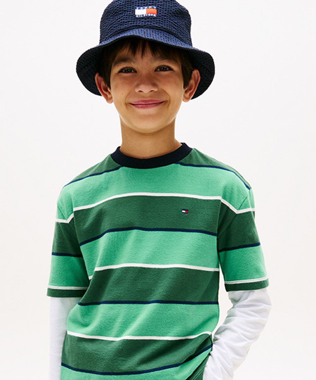 타미힐피거 키즈(TOMMY HILFIGER KIDS) 볼드 스트라이프 티셔츠