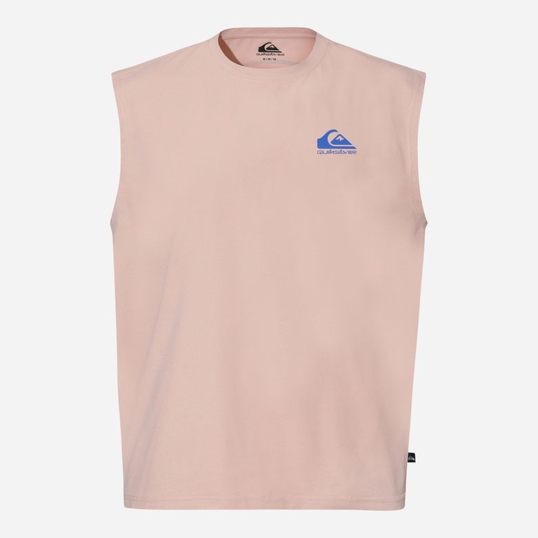 SUMMER WAVE 그래픽 슬리브리스 (QG21SL541PIN)