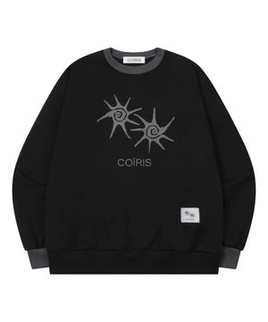 솔루나 배색 맨투맨 남녀공용