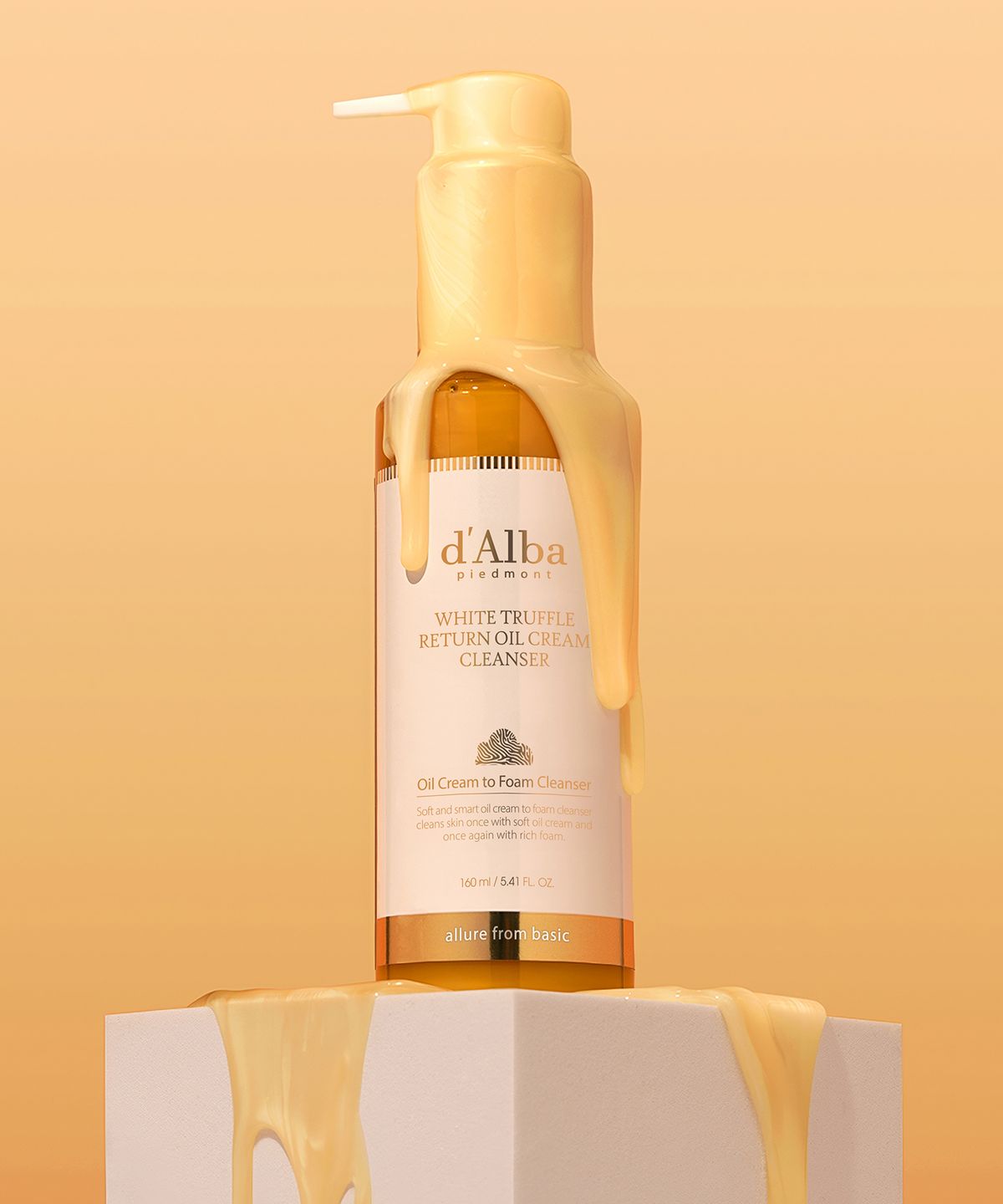 달바(D'ALBA) 화이트 트러플 리턴 오일 크림 클렌저 160ml (플립캡 포함)