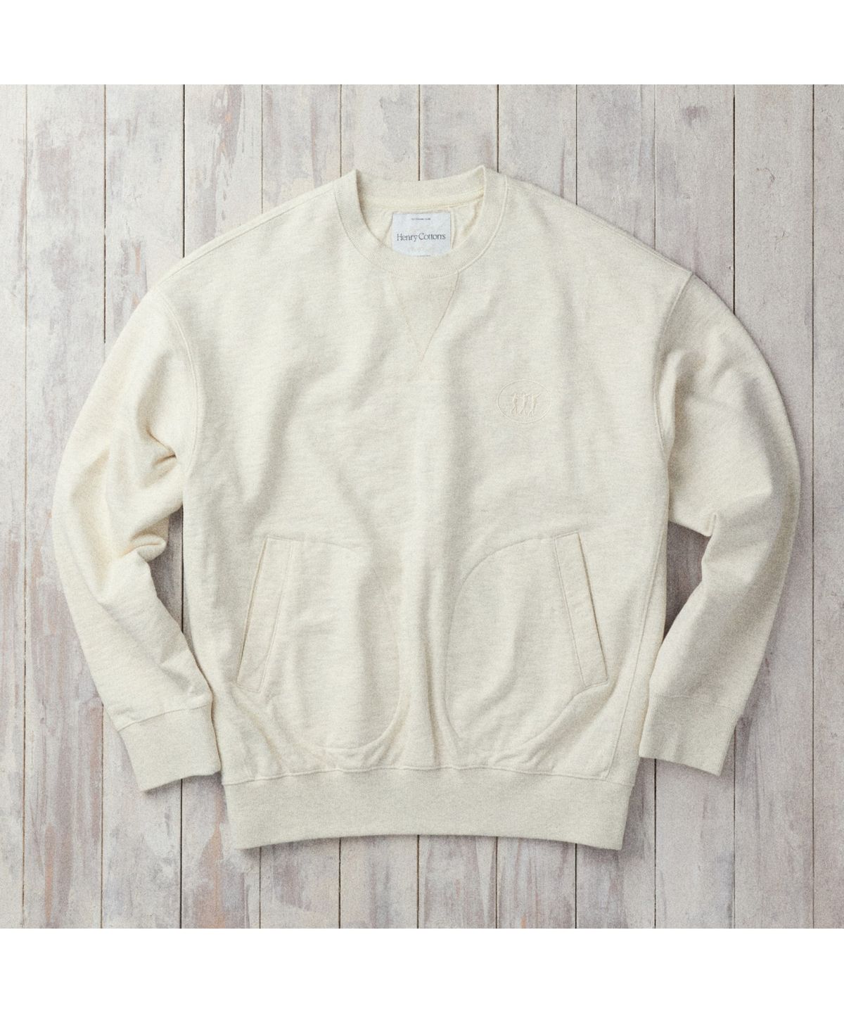 헨리코튼(HENRY COTTONS) [Fly Fishing Club] Fisherman Sweatshirt AZTAM26200IVX