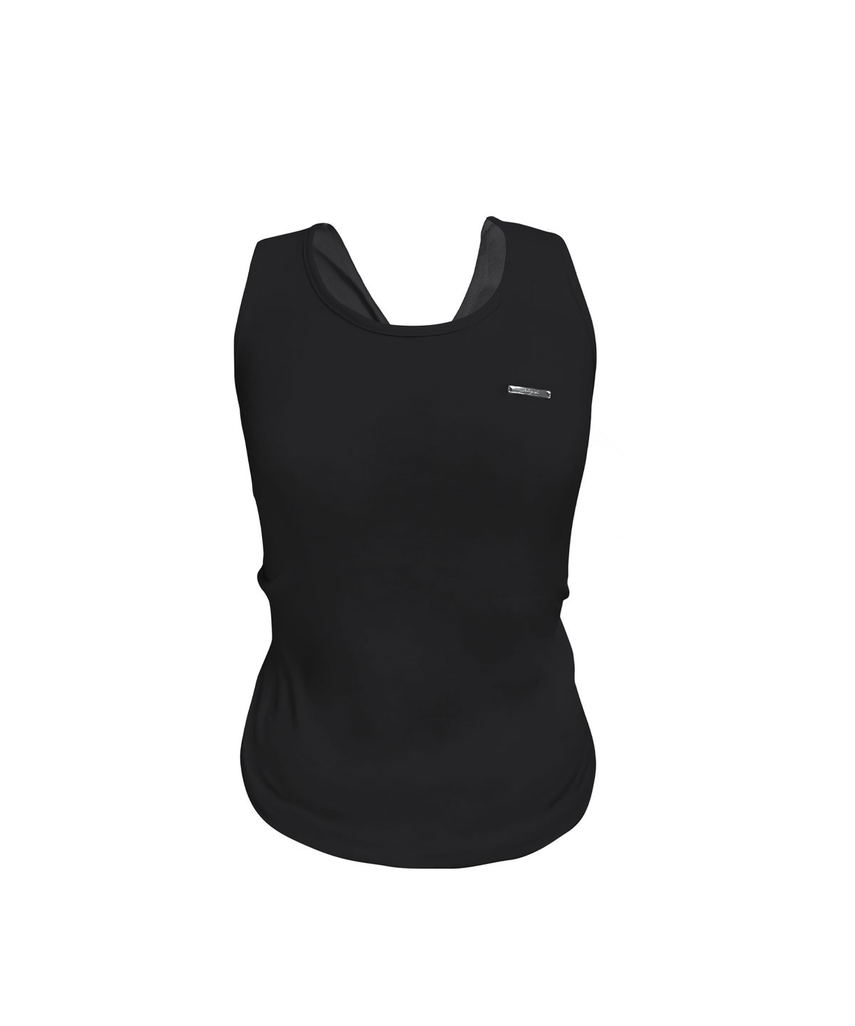 정도(JUNGDO) BACK WEAVE SLEEVELESS . BLACK