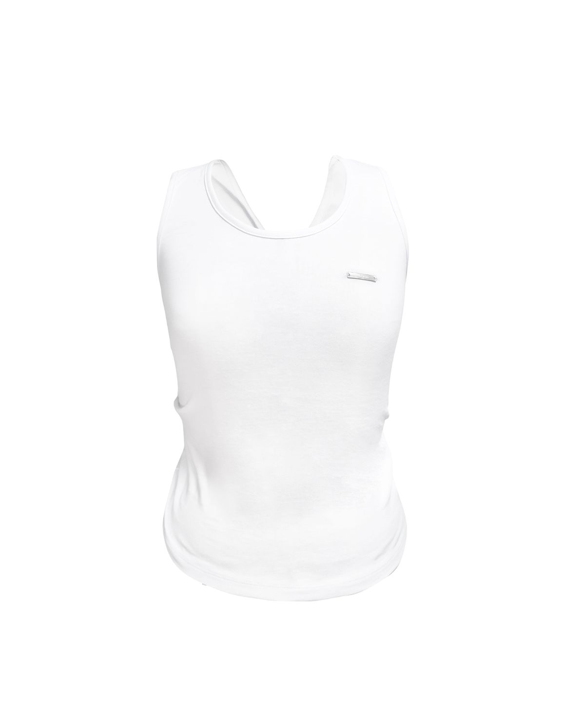 정도(JUNGDO) BACK WEAVE SLEEVELESS . WHITE