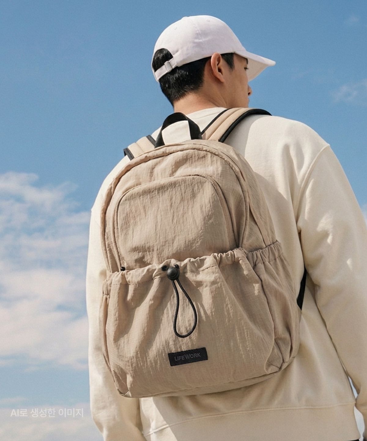 라이프워크(LIFEWORK) 립스탑 스트링 포켓 백팩
