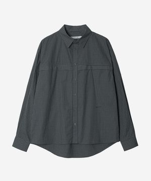 DEV:10 CHECK CUT SHIRT_GREY