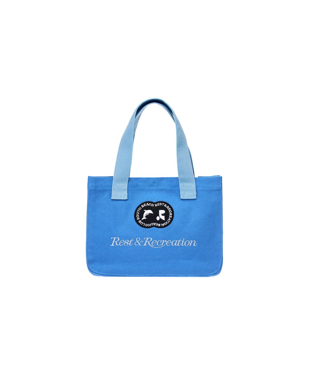 레스트앤레크레이션(REST&RECREATION) RR CANVAS TOTE BAG - BLUE