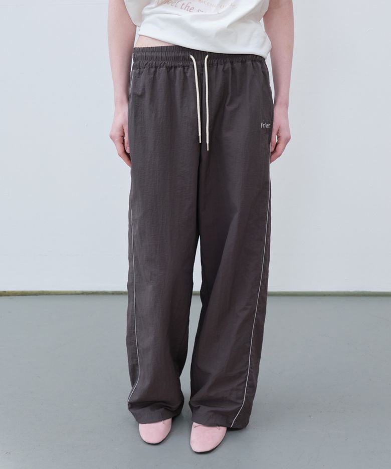 Side line nylon string pants [FRSP06PT05]_Charcoal