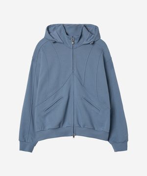 DEV:10 CURVE HOODIE ZIP-UP_VINTAGE BLUE