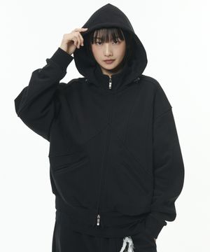 DEV:10 CURVE HOODIE ZIP-UP_BLACK