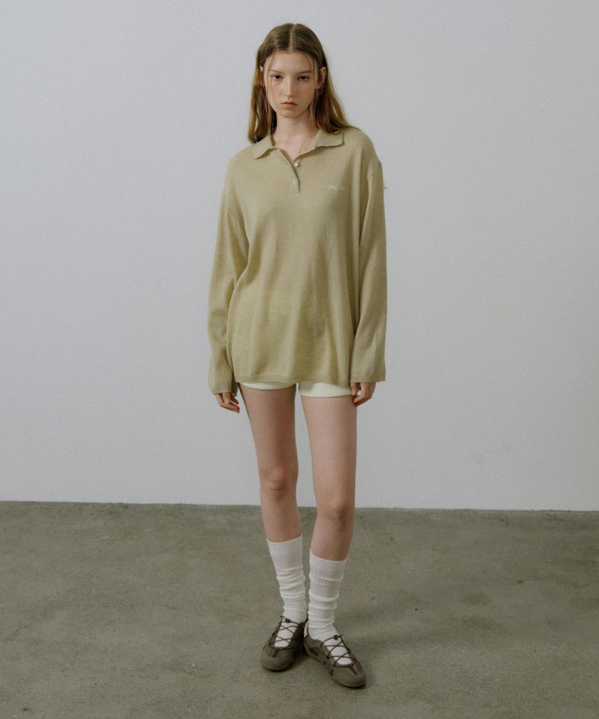 프리버07(FRIVER07) Loose fit collar wool knit [FRSP05NT01]_Olive