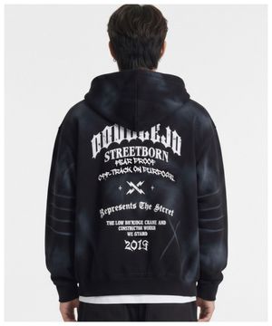 더티 워싱 후드 집업