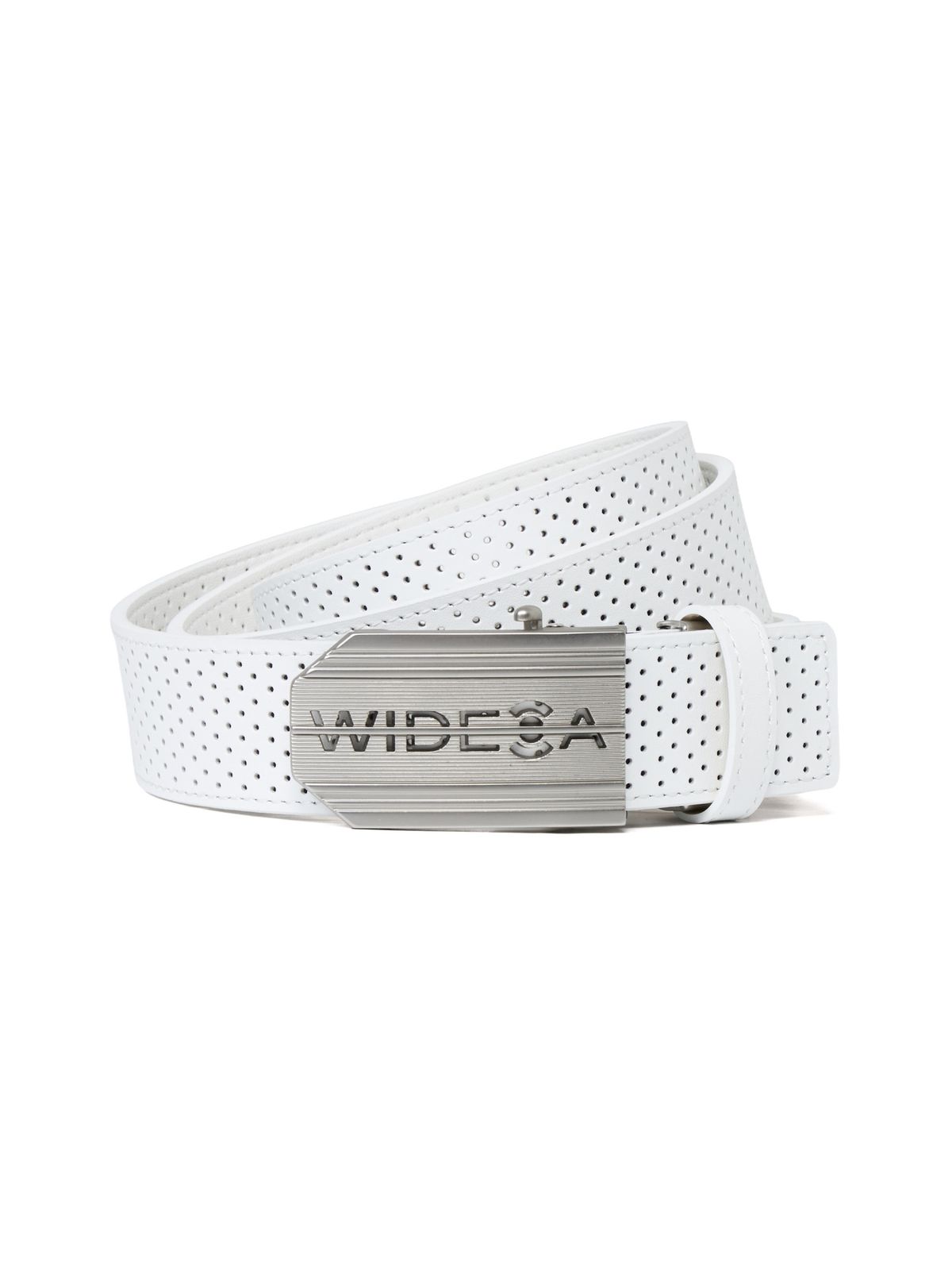 와이드앵글(WIDEANGLE) TO 자동버클 가죽 벨트_White