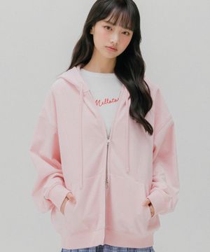 후드 스웨트 집업 점퍼 (2color)