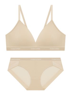 미니멀 에어로쿨 브라렛 햄팬티 세트_스킨