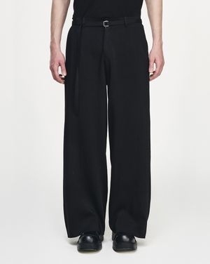 송지오옴므 아티저널 플레어 팬츠 블랙 SI2PT270BK