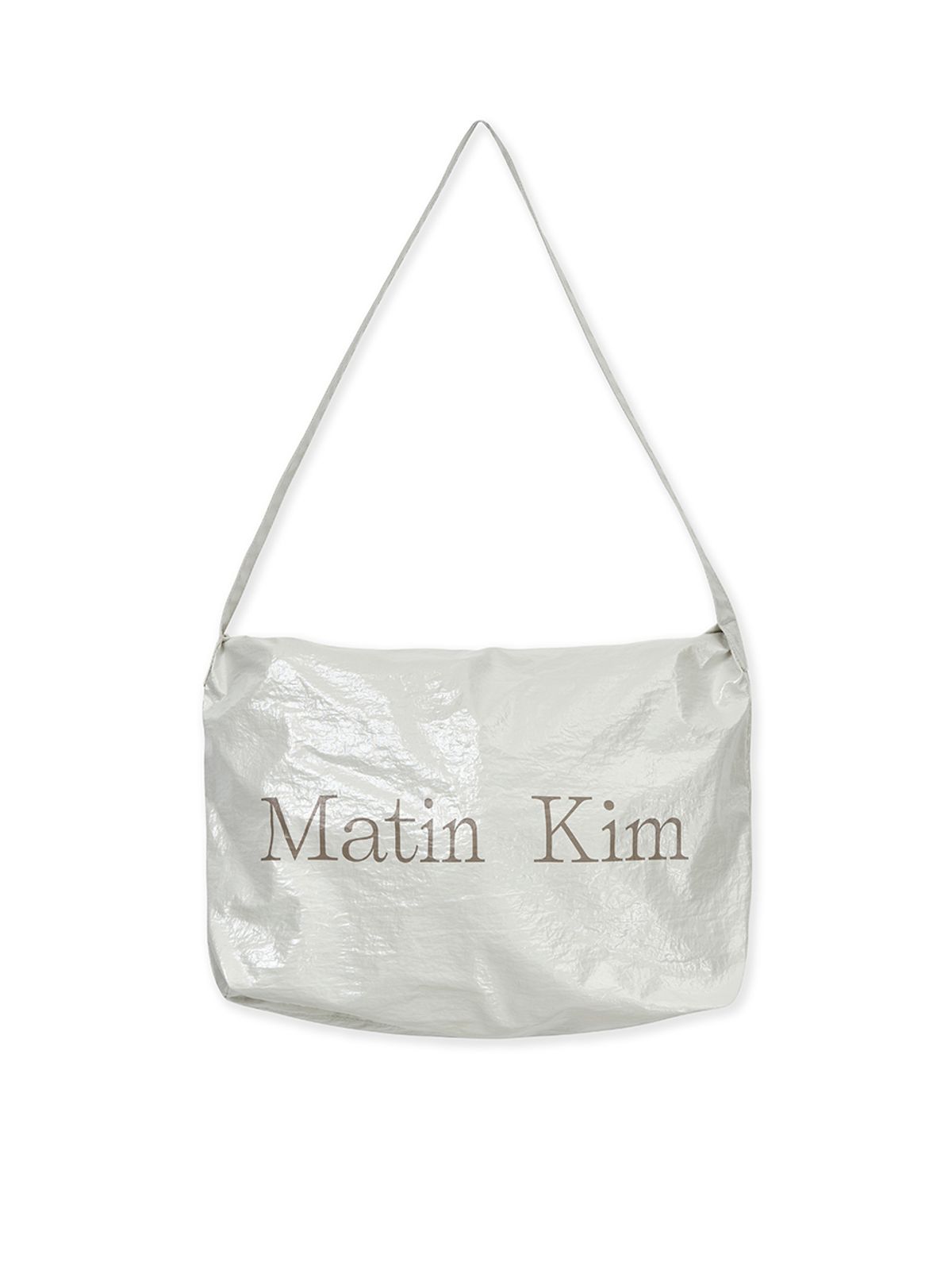 마뗑킴(MATIN KIM) GLOSSY LIGHT TWO WAY BAG IN IVORY