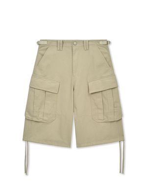UTILITY CARGO BERMUDA PANTS IN BEIGE