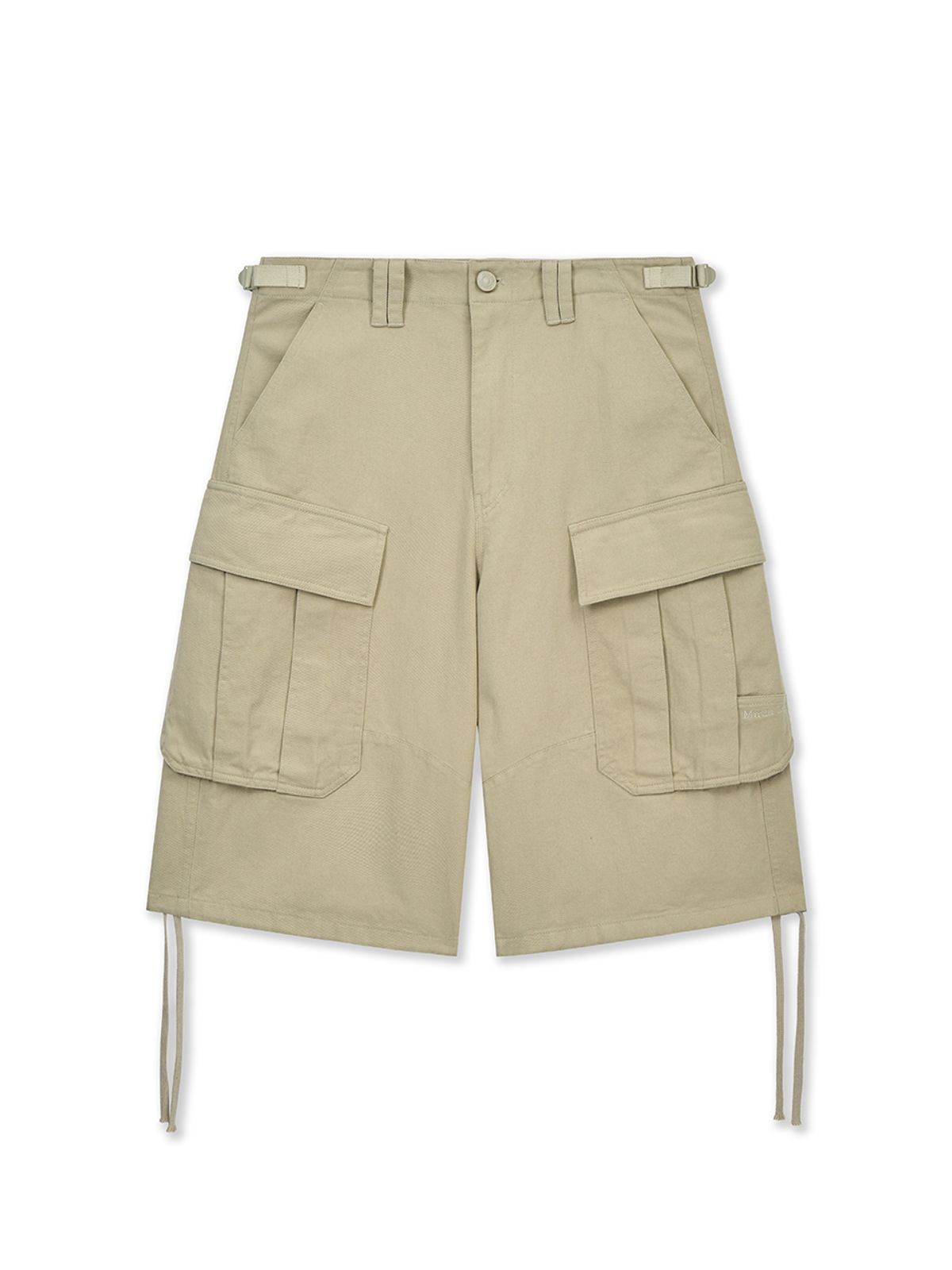 마뗑킴(MATIN KIM) UTILITY CARGO BERMUDA PANTS IN BEIGE