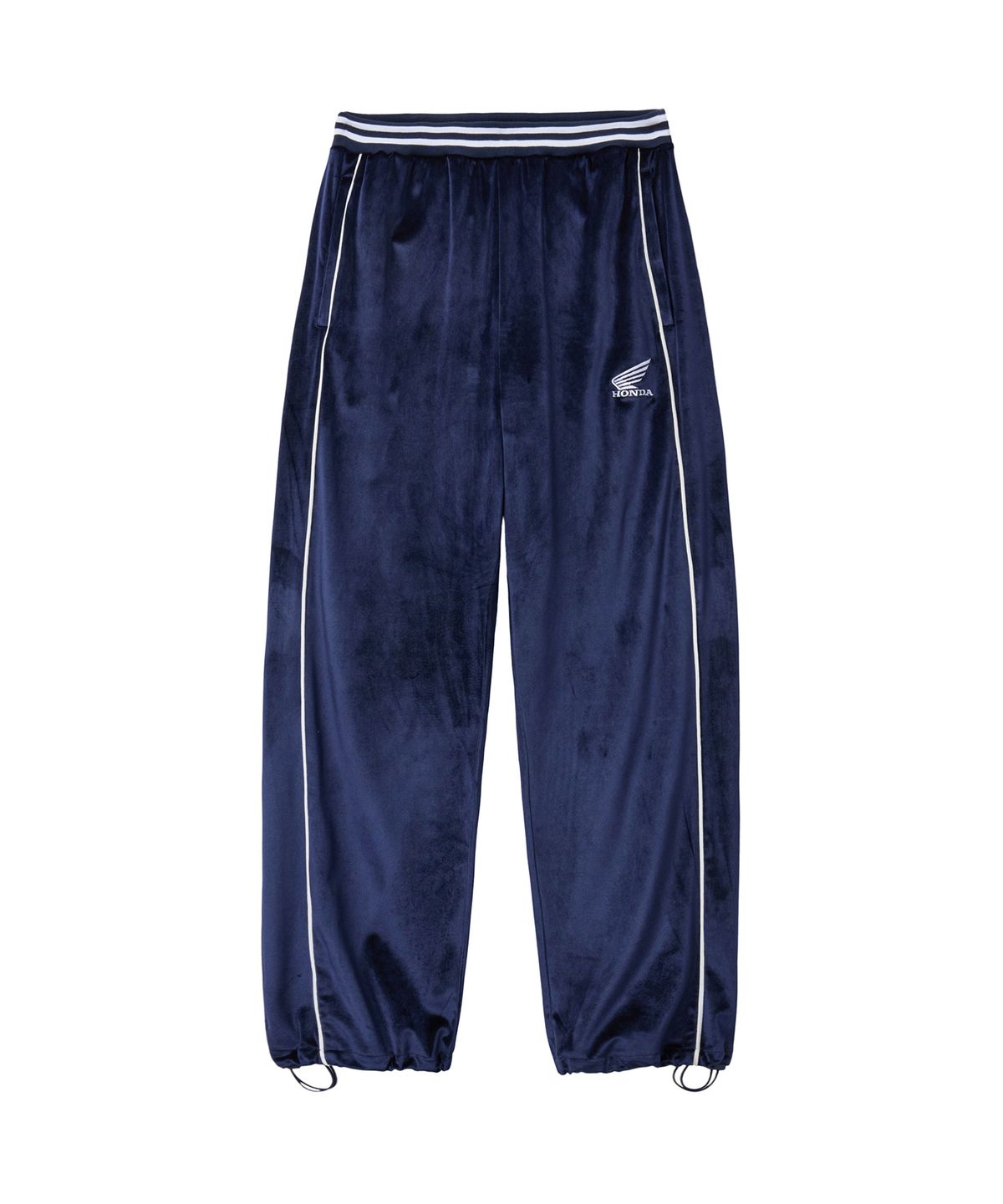 핍스 모터사이클(PHYPS MOTORCYCLE) Velvet Track Pants Navy