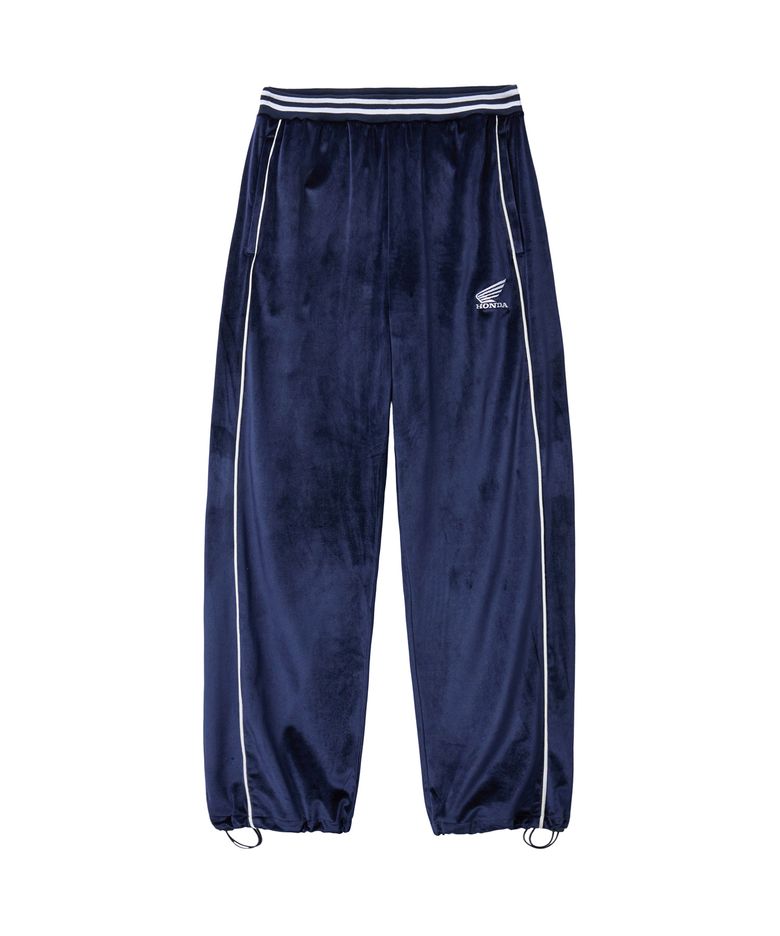 Velvet Track Pants Navy