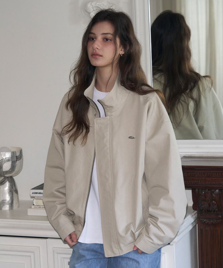 코치 블루종 자켓_Beige