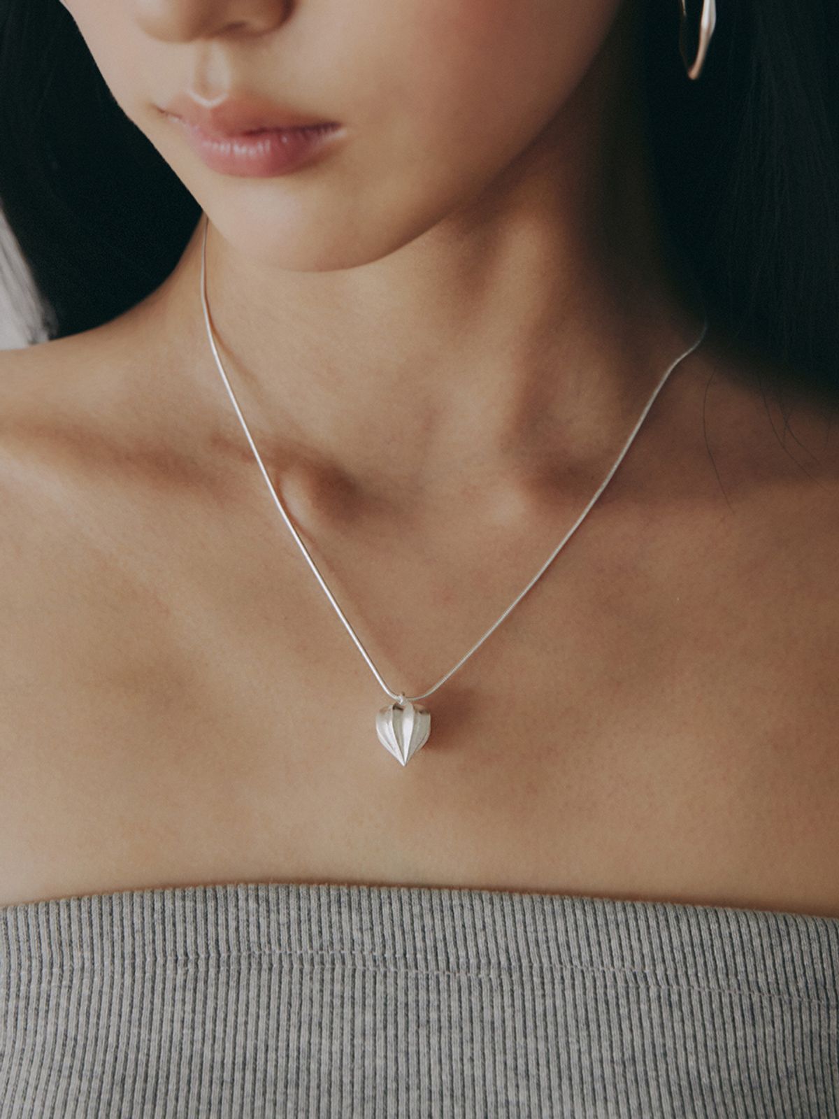이너프(ENUFF) (silver 925) Plum necklace