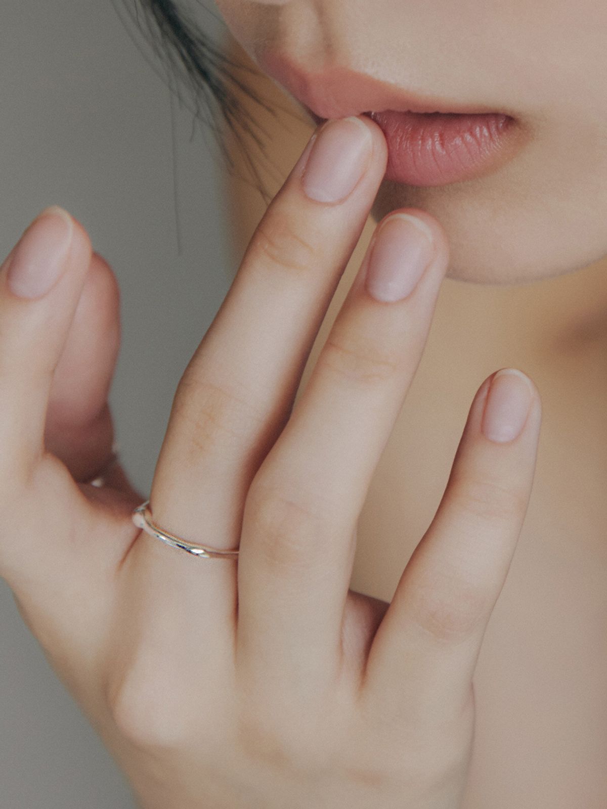 이너프(ENUFF) (silver 925) Natural slim ring