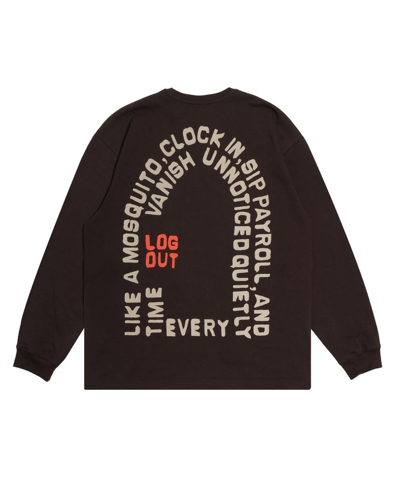 SALARY THIEF LONG SLEEVE [BROWN]