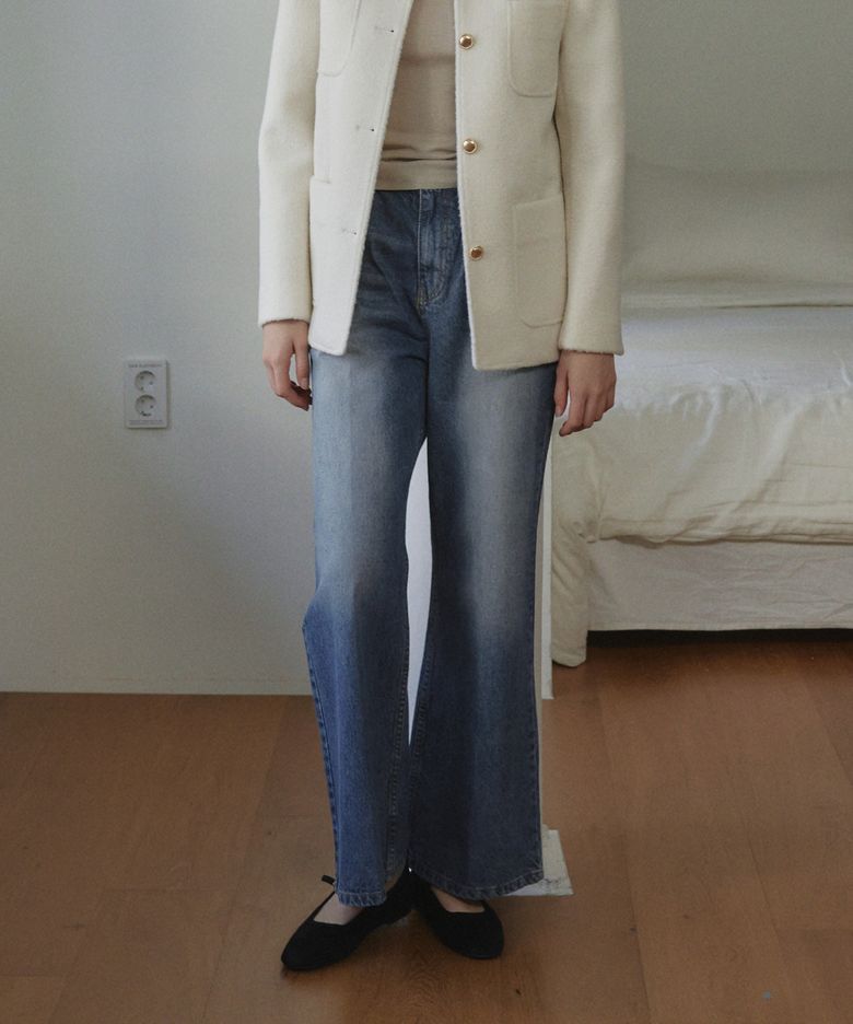 Etta Boot-cut Denim Pants_2Color