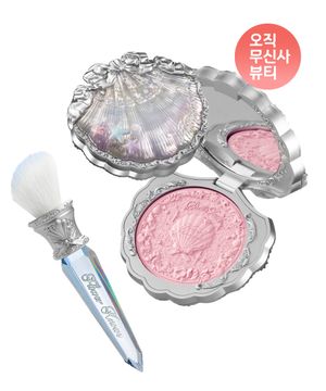 쉘 주얼 컬렉션 실크 새틴 블러쉬 + 각도형 블러쉬 브러시