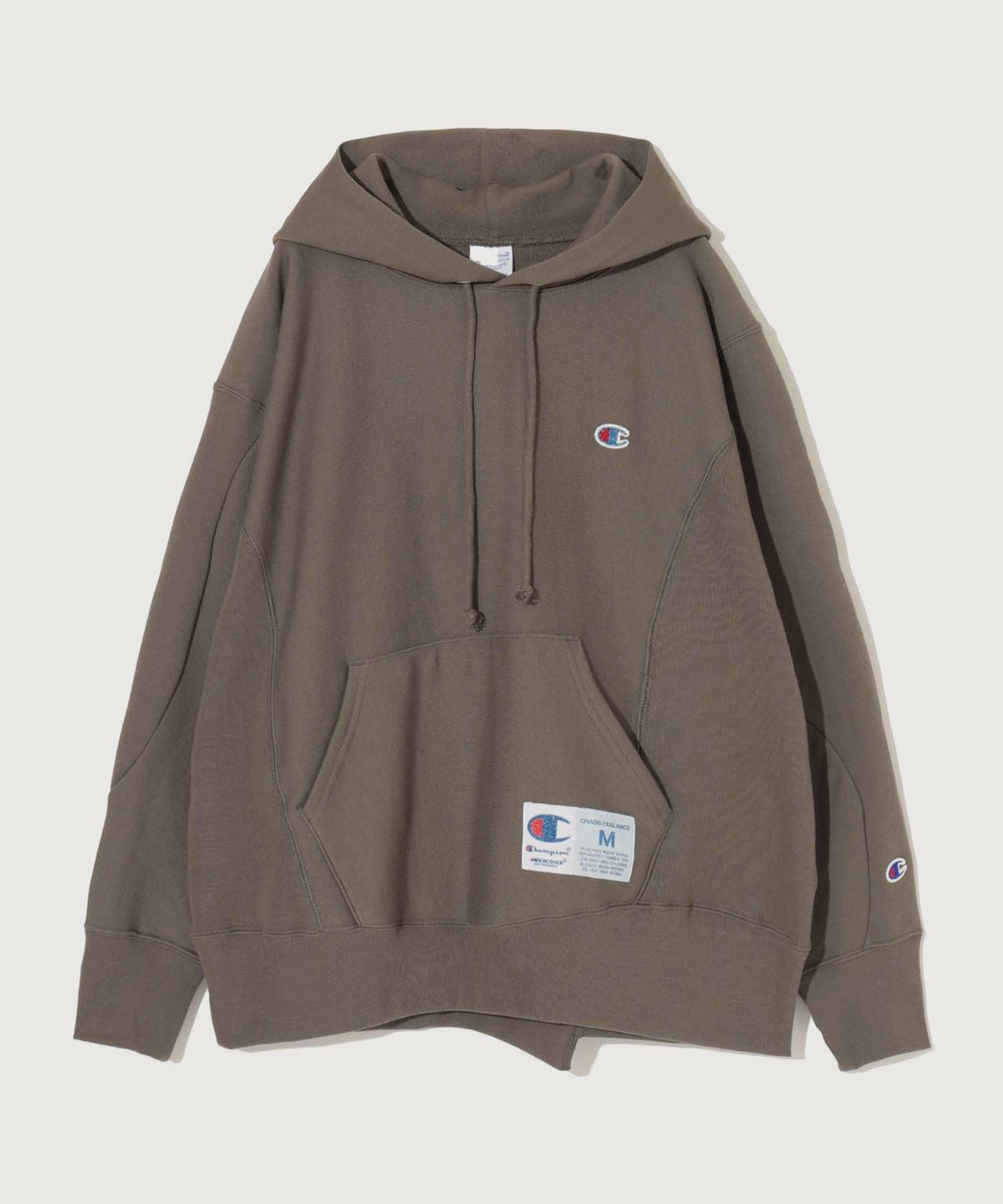 챔피온(CHAMPION) 챔피온 X 언더커버 리버스위브 후드 티셔츠 Olive Drab