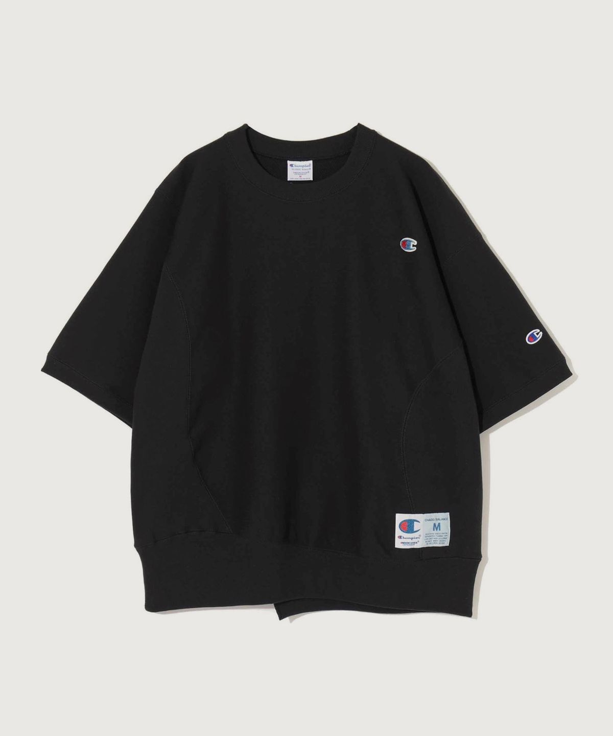 챔피온(CHAMPION) 챔피온 X 언더커버 리버스위브 스웨트 티셔츠 Midnight Black